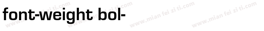 font-weight bol字体转换